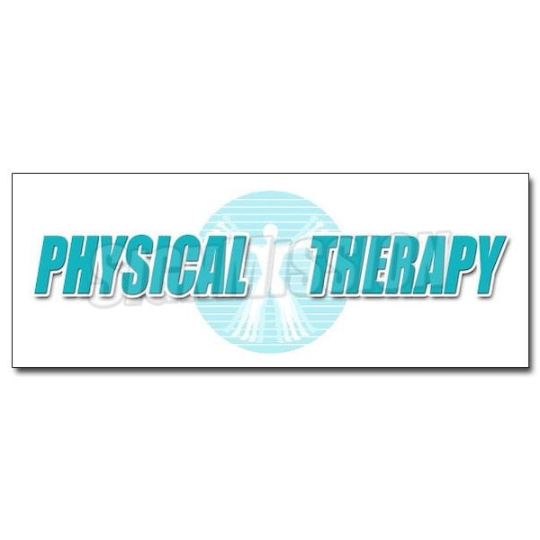 Safety Sign, 48 in Height, Vinyl, 18 in Length, Physical Therapy